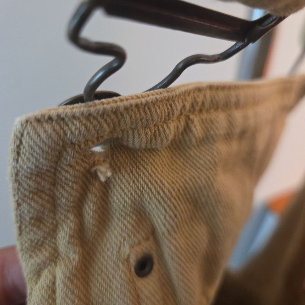 PILCRO by Anthropologie Shorts Romper Overalls 27 Khaki Mustard Summer fave! 90s - Picture 8 of 8